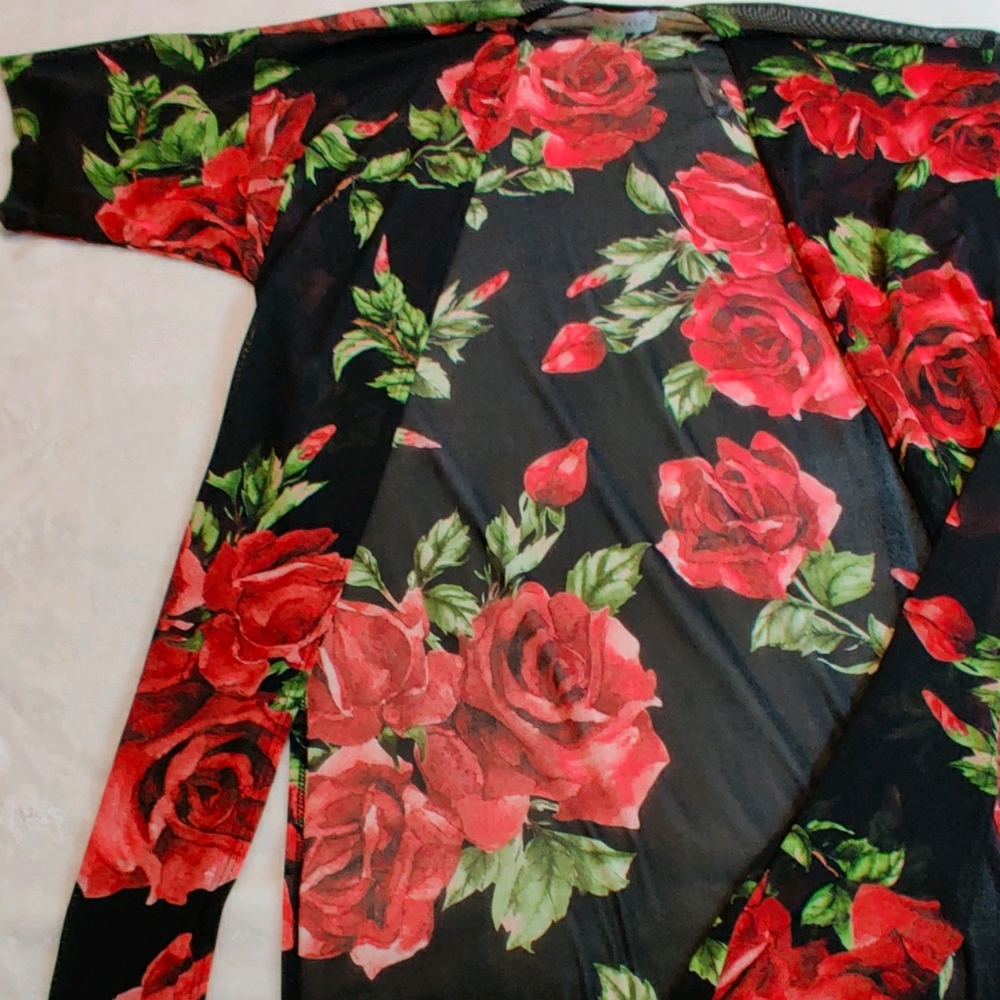 Sheer Longline Cardigan Size S